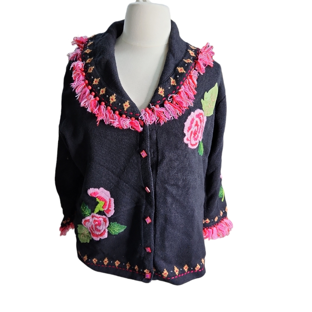 Storybook Knits Floral Sweater